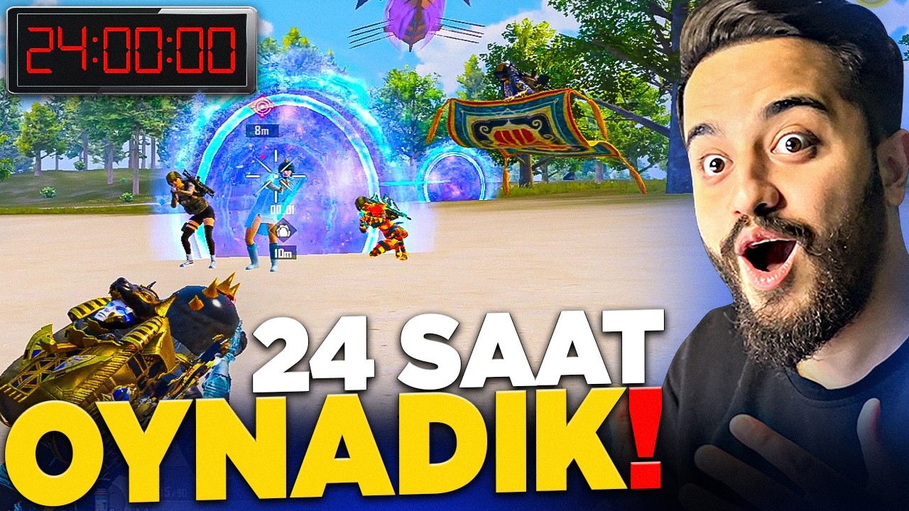 24 SAAT BOYUNCA YENİ ALAADDİN MODU OYNADIK! PUBG Mobile