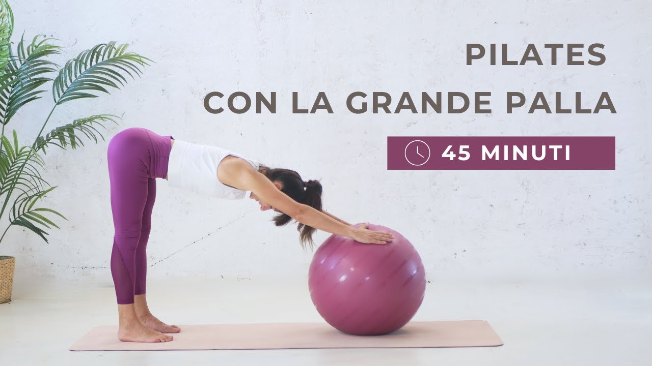 Pilates con la grande palla | esercizi di Pilates a casa lezione completa