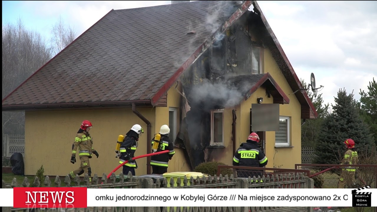 Pożar domu 20.02.2020