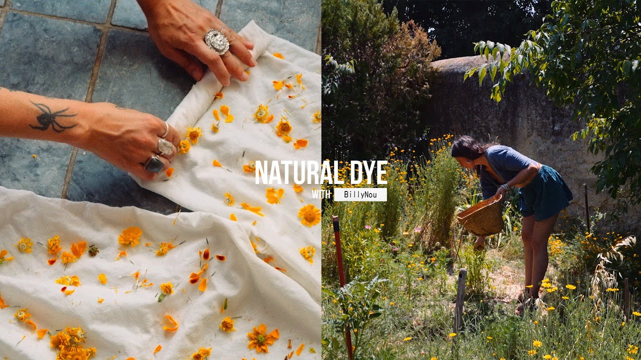 How to NATURAL DYE with FLOWERS | BUNDLE DYE Technique