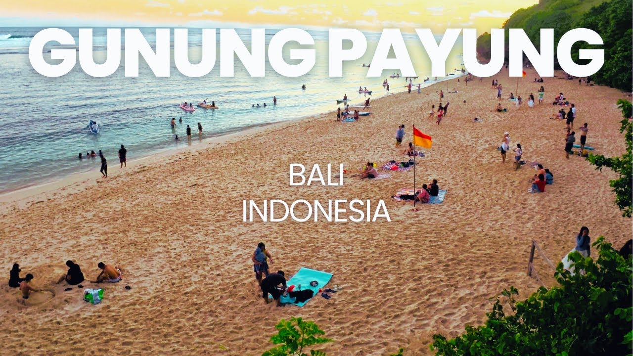 PANTAI GUNUNG PAYUNG BALI | Indonesia Walking Tour | Bali Walking Tour