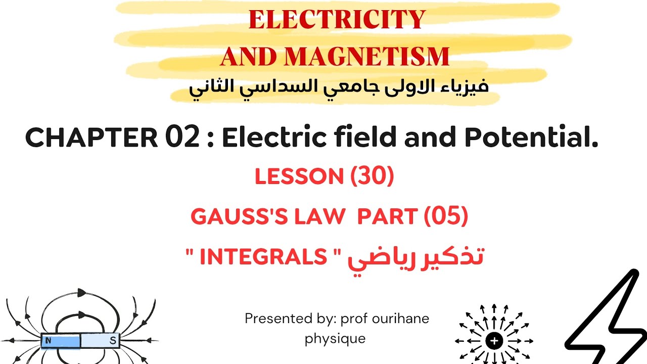 Physics 02 | chapter 02 | lesson (30) _ mathematics reminder | التكامل | integrals. 