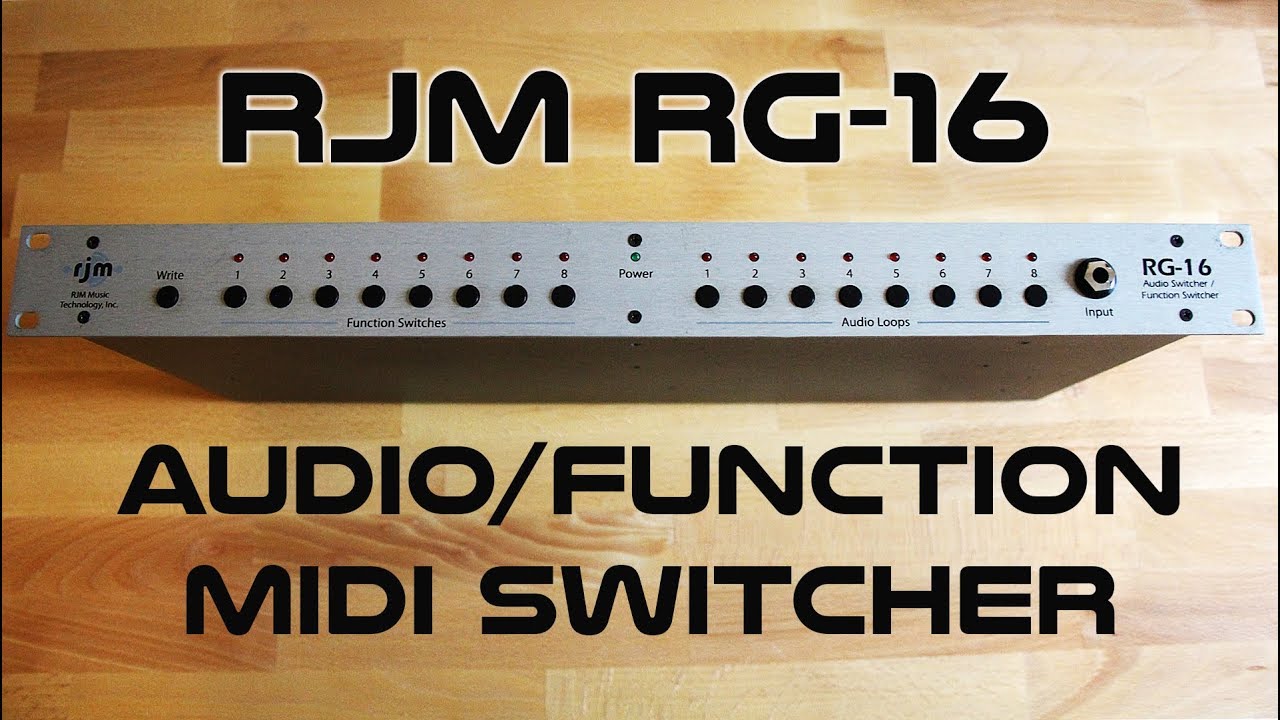 RJM RG16 Midi Switcher Rack - Audio & Function Switching