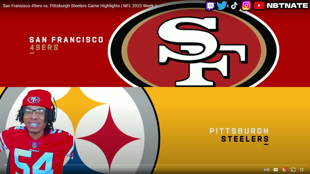49ERS FAN REACTS TO San Fransisco 49ers vs. Pittsburgh Steelers Game Highlights | NFL 2023 Week 1