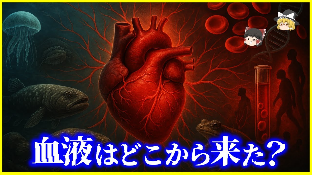 【ゆっくり解説】O型は人類最初の血液型!?血液の進化史と血液型の不思議を解説/血液はどこから来た？6億年の進化が生んだ&ldquo;赤い流れ&rdquo;
