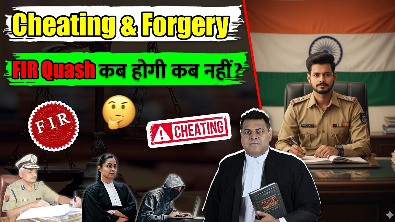 Cheating & forgery FIR Quash kab hogi kab nahi #cheatingcase #forgerycase #fir #quashing #indianlaw