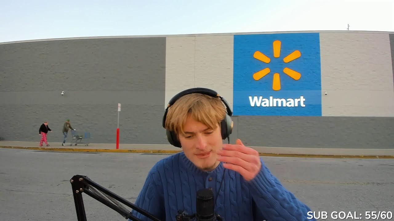 building store logos in the parking lot