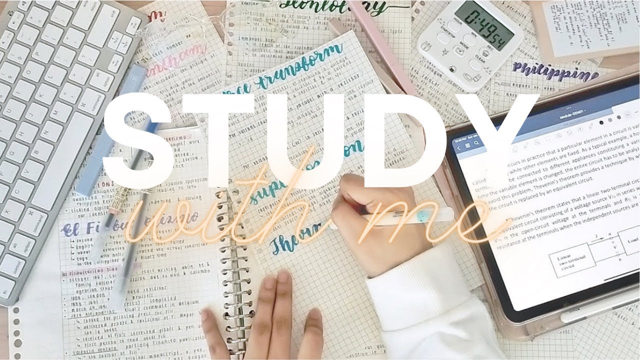 study with me 🌿 study time-lapse compilation, study motivation