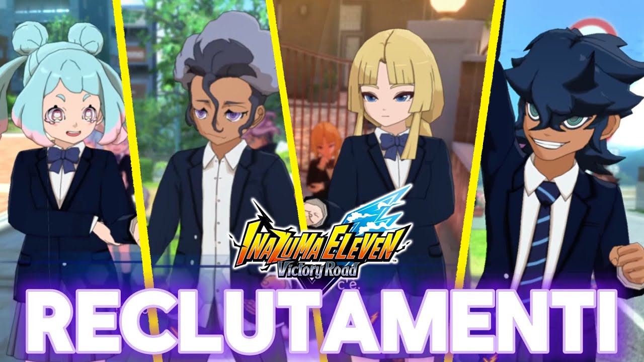 RECLUTARE Hope Astor, Hop Sadler, Rafton Calmers e Diana Whispervelt SU INAZUMA ELEVEN VICTORY ROAD