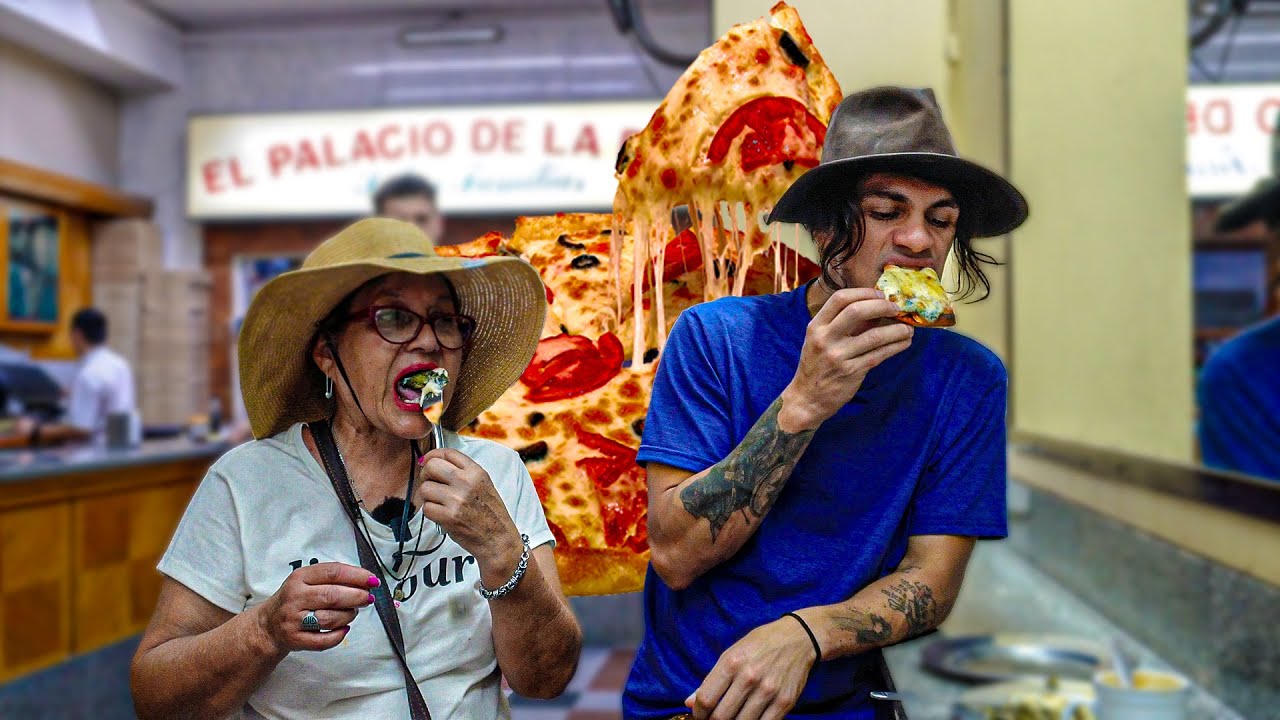 PROBANDO PIZZAS EN BUENOS AIRES CON LA ABUELA