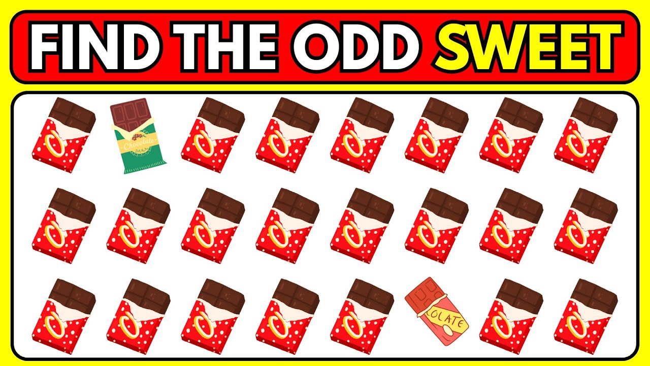 Find the ODD One Out – Sweet Edition 🍭🍪 | Easy, Medium, Hard – Level 77 | Mindful Mosaic 2.0