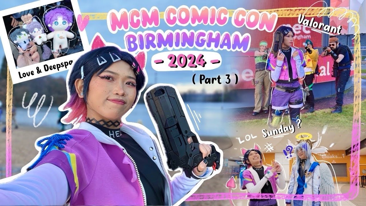 MCM Birmingham 2024 Vlog (Part 3): Cosplaying Clove🦋, Valorant Meet-up & Chilling Outside the Con