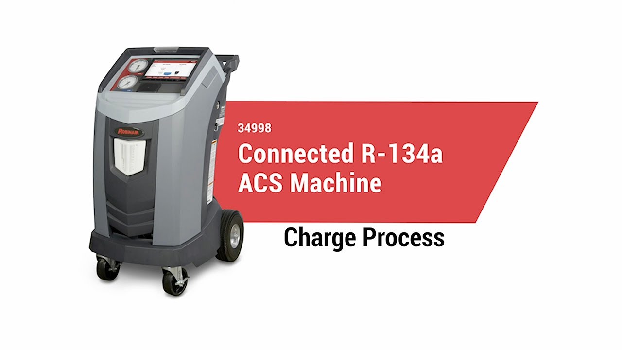 Using the 34998 R-134a machine to charge an A/C system