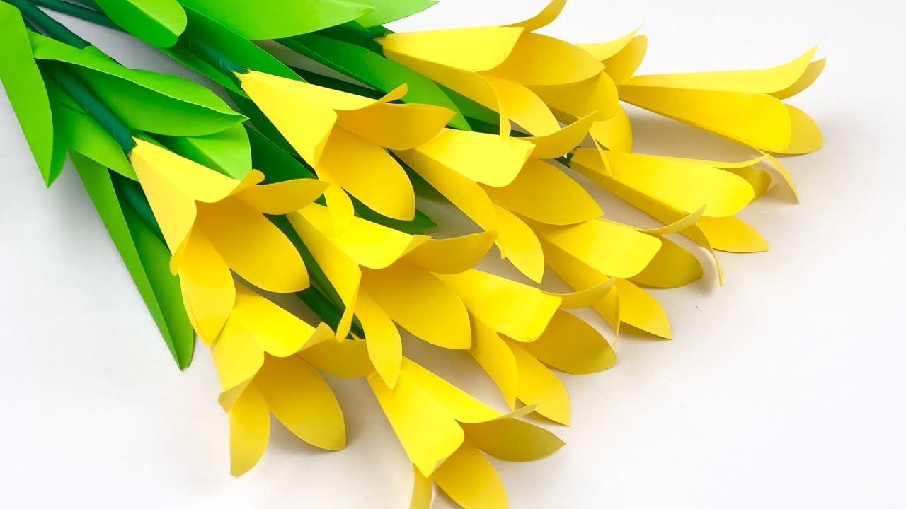 3D Beautiful Paper Flowers Easy | Home Decor | Easy Crafts | Flower Making With Paper | Paper Craft