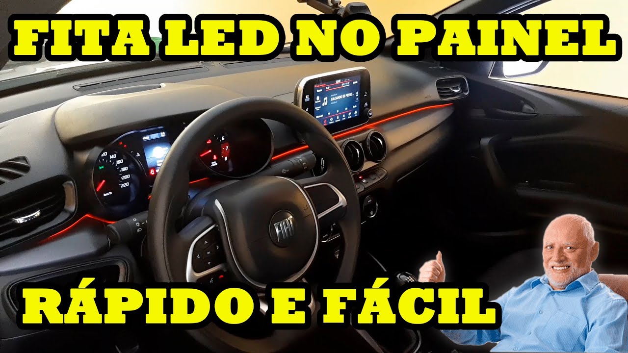 INSTALANDO FITA LED NO PAINEL DO CARRO ! (CRONOS/ARGO)
