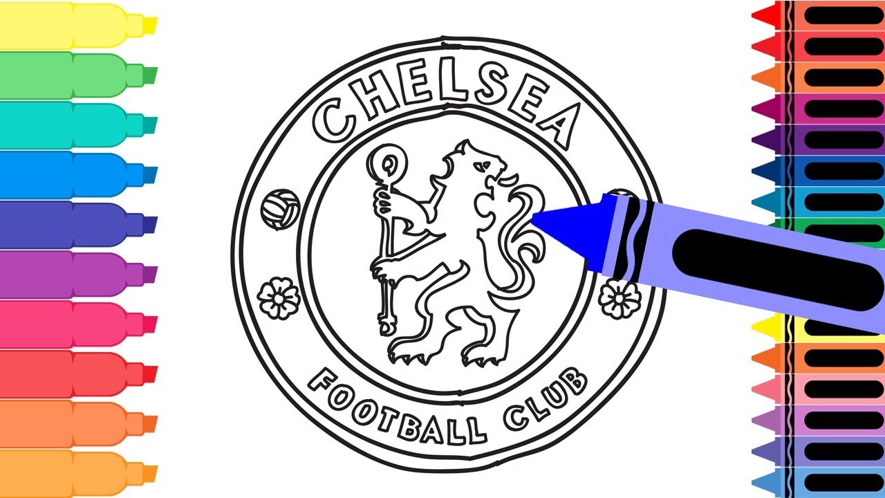 How to Draw Chelsea F.C. Badge - Drawing the Chelsea Logo - Coloring Pages for kids
