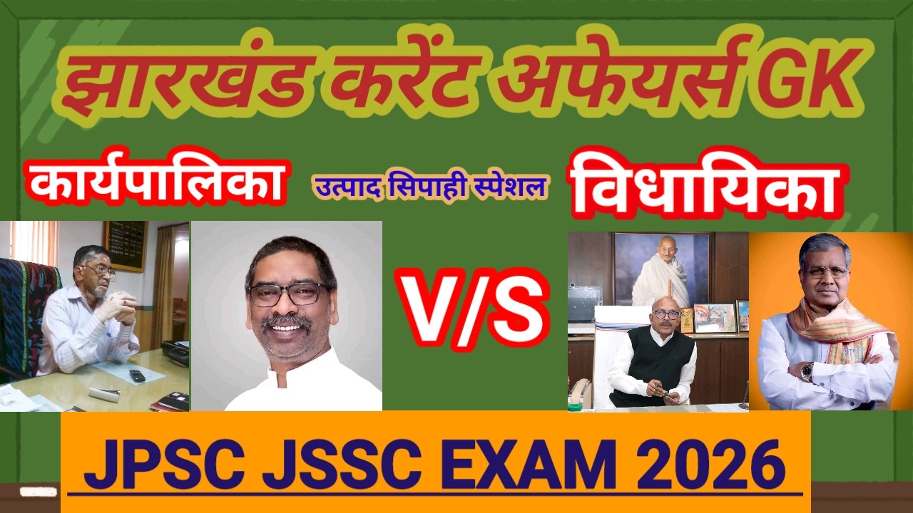 Jharkhand current affairs Most Important GK ll JPSC JSSC परीक्षाओं हेतु रामबाण II उत्पाद सिपाही II