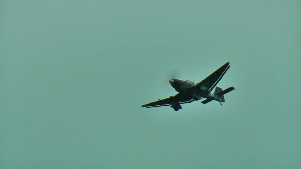 Spektakulärer Erstflug der Legendären Ju 87 G2 Kanonenvogel mit Motorabsteller