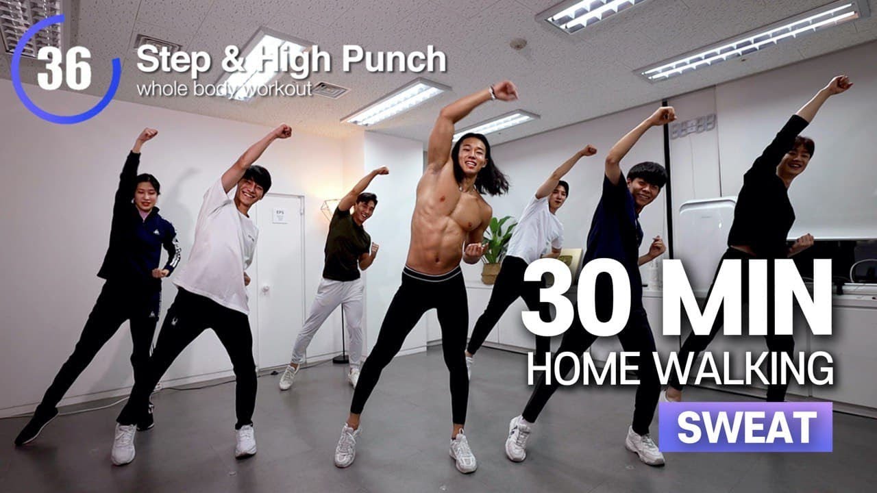 30분 걷기홈트 땀범벅💦 (호주타잔, 3남매, 게으른인간) | 30min HOME WALKING SWEAT💦 (ModernTarzan, 3siblings, Lazyperson)