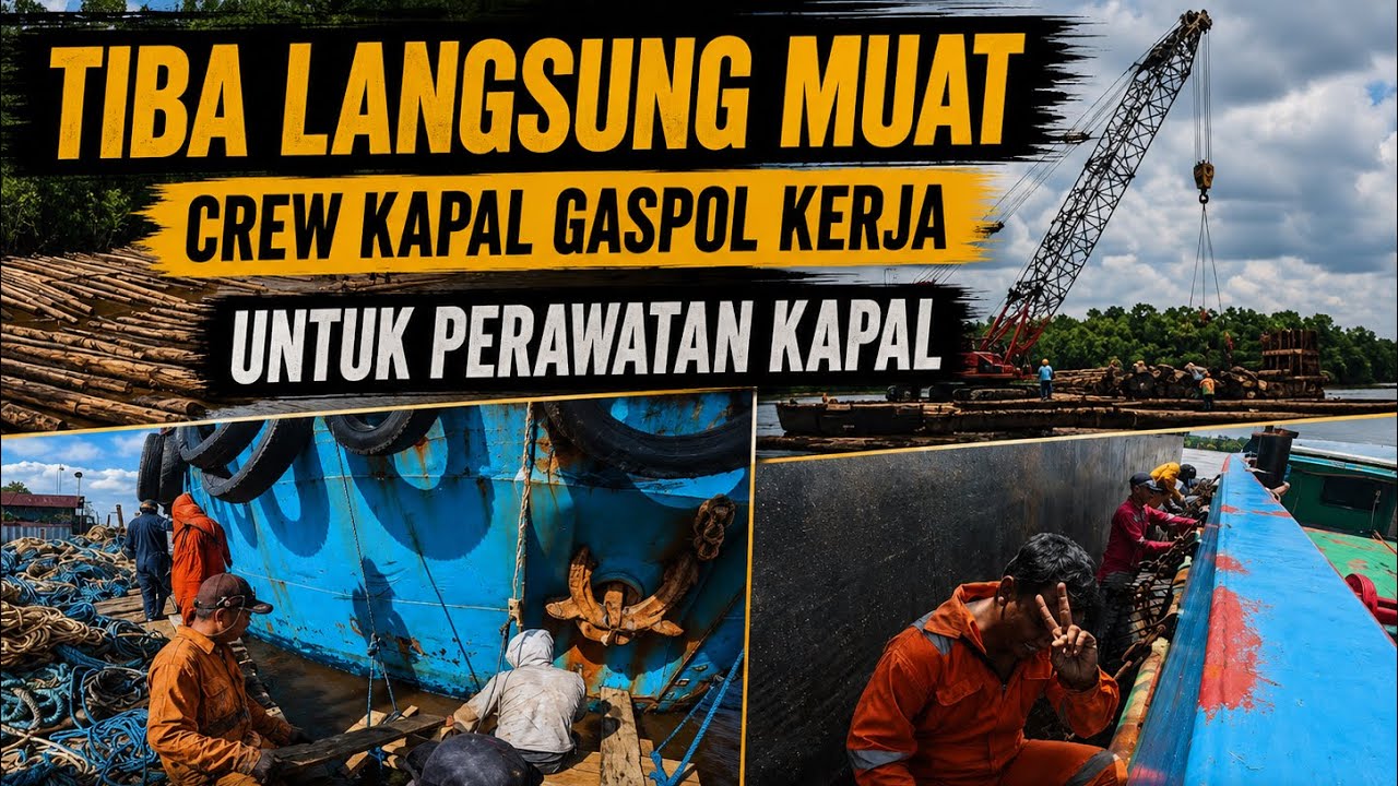 Tiba Langsung Muat \\ Crew Kapal Gaspol Kerja untuk Perawatan Kapal