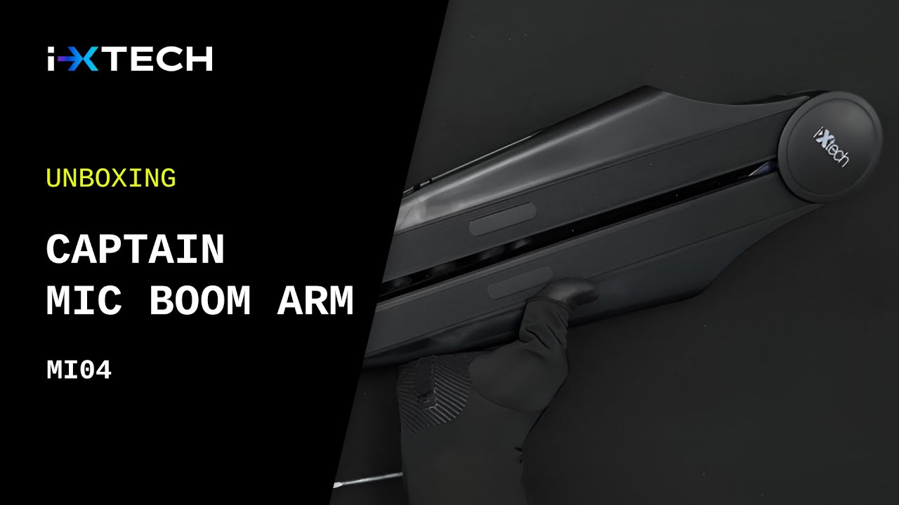 IXTECH Captain High Profile Microphone Boom Arm Unboxing