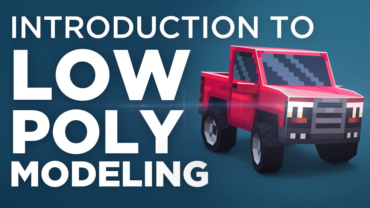 How to create a Low Poly 3D MODEL | Tutorial