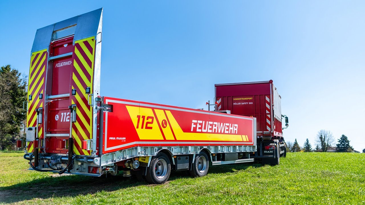 Müller Safety Trailer . Multifunktionsanhänger für Feuerwehr und Katastrophenschutz