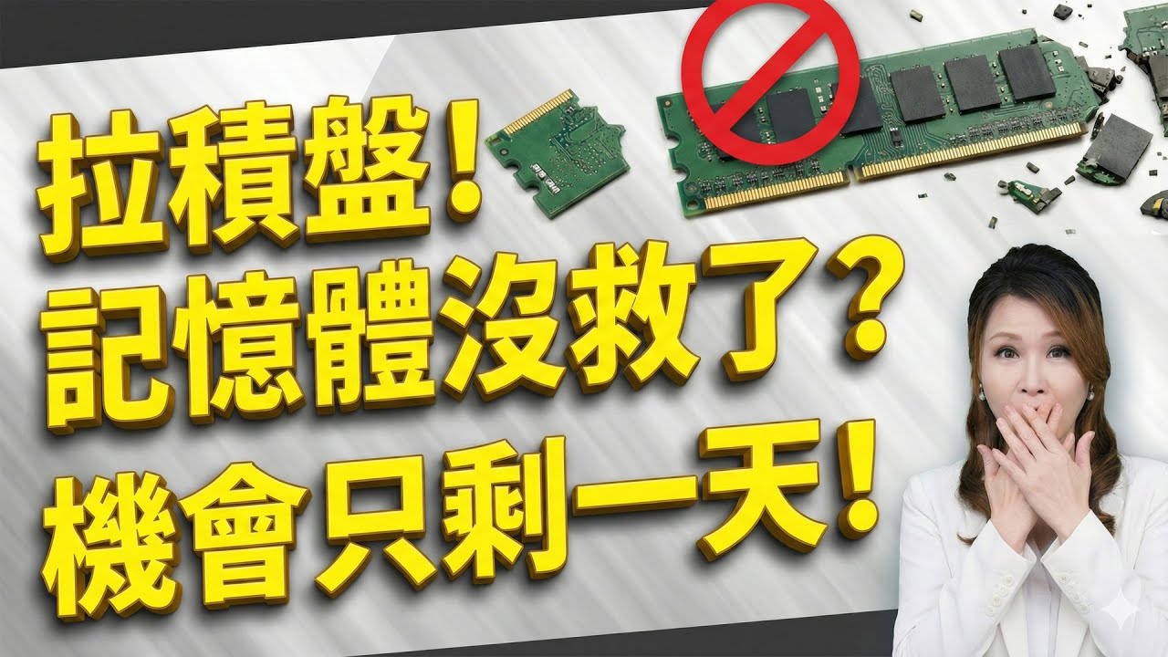 拉積盤！記憶體沒救了？ 機會只剩一天！｜ 楊惠宇 分析師 ｜ 2026.02.10