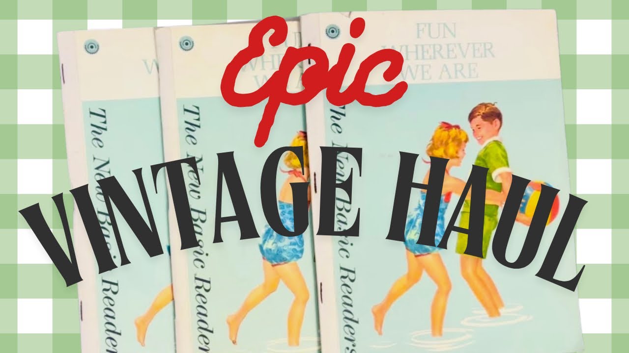 Vintage Readers Haul ✏️ Collective Finds for Junk Journals + Art Inspiration