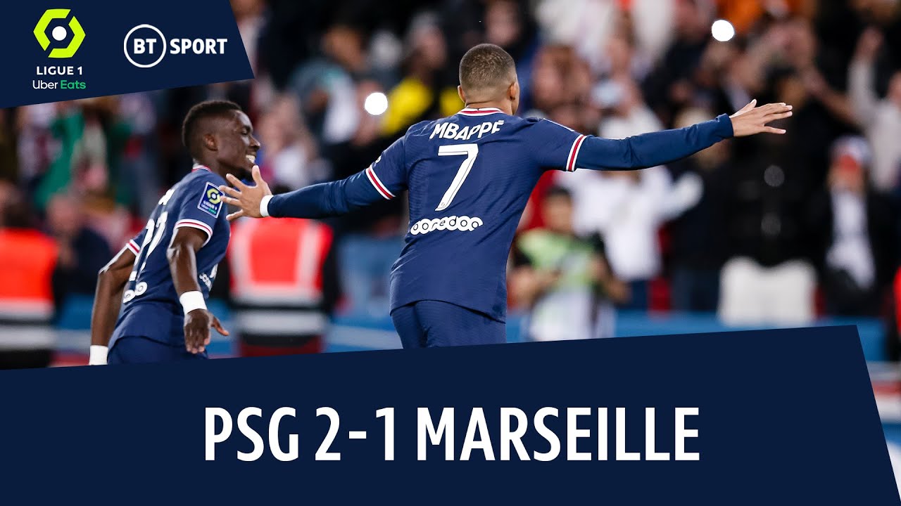 PSG vs Marseille (2-1) | Kylian Mbappé scores controversial penalty | Ligue 1 Highlights