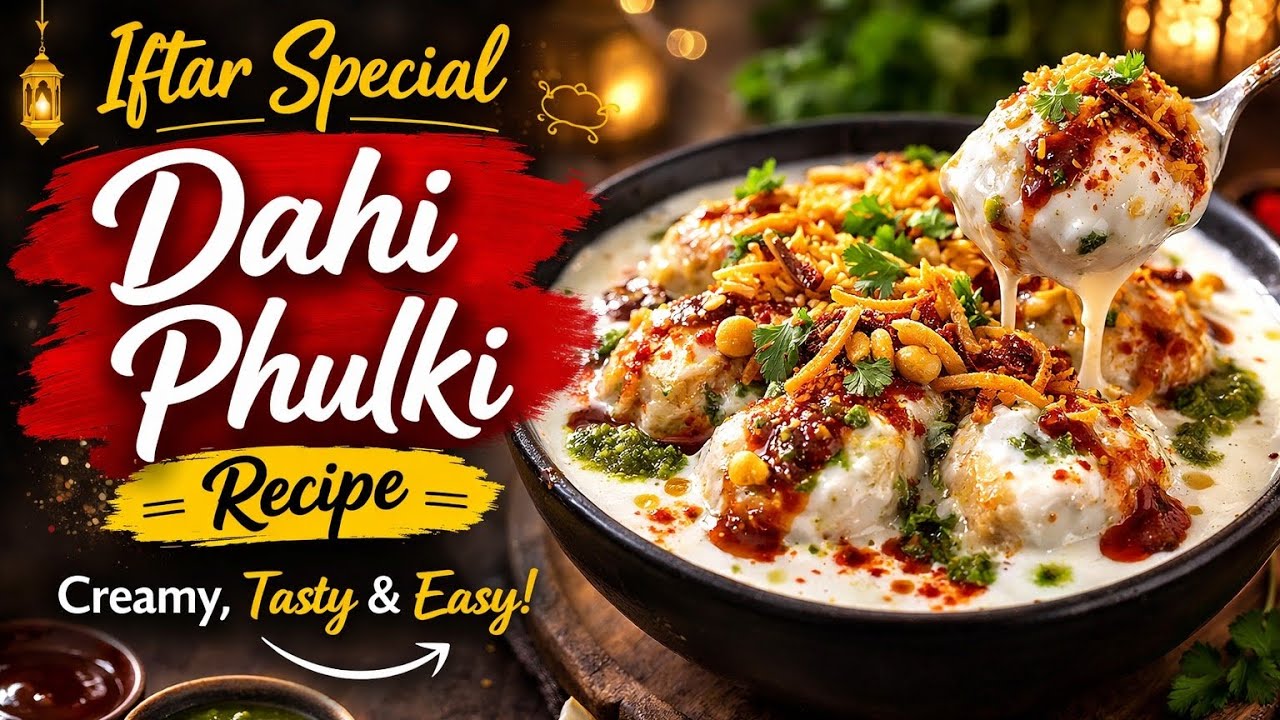 Dahi phulki Recipe 😋 | Iftar special Dahi phulki Recipe | Iftar Recipe ✨ | Secret Masala Recipe 