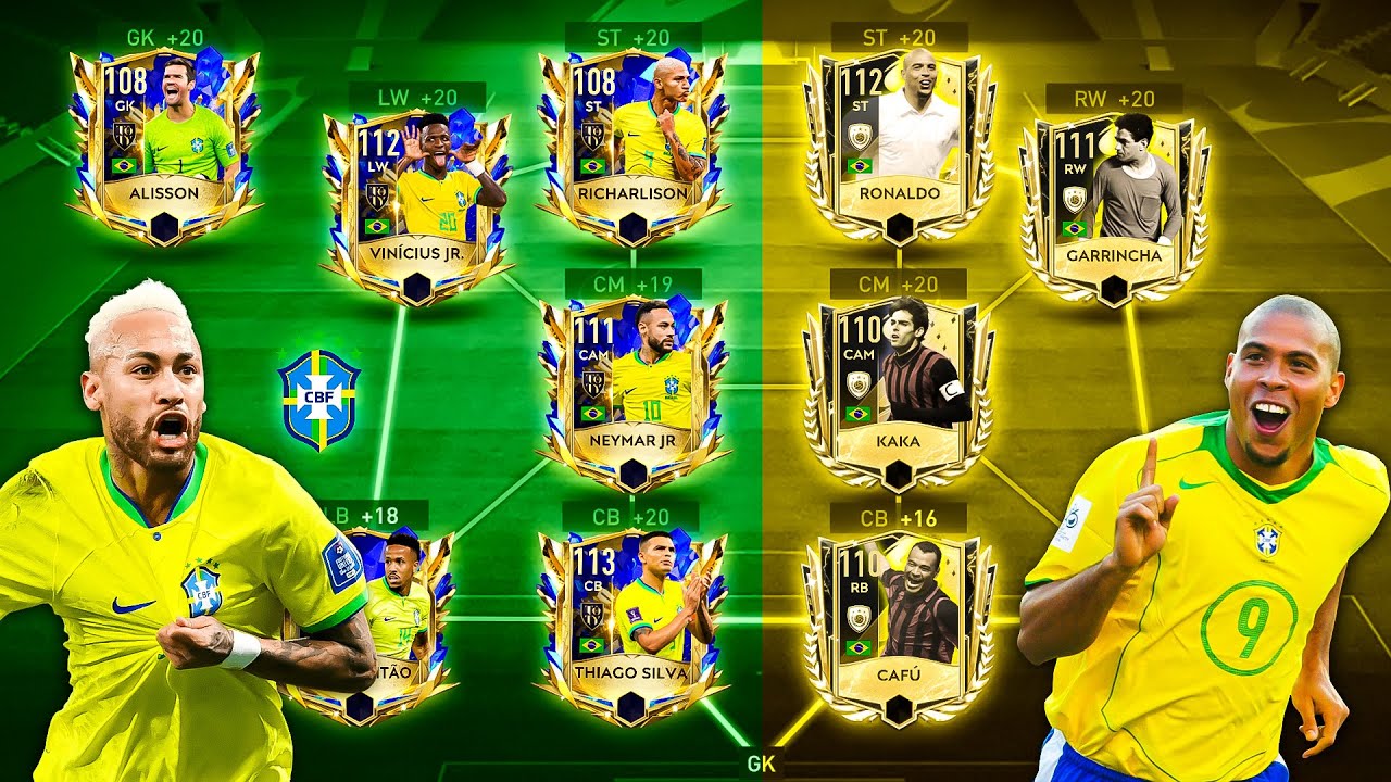 New Brazil X Old Brazil - Best Special Squad Builder! FIFA mobile 23