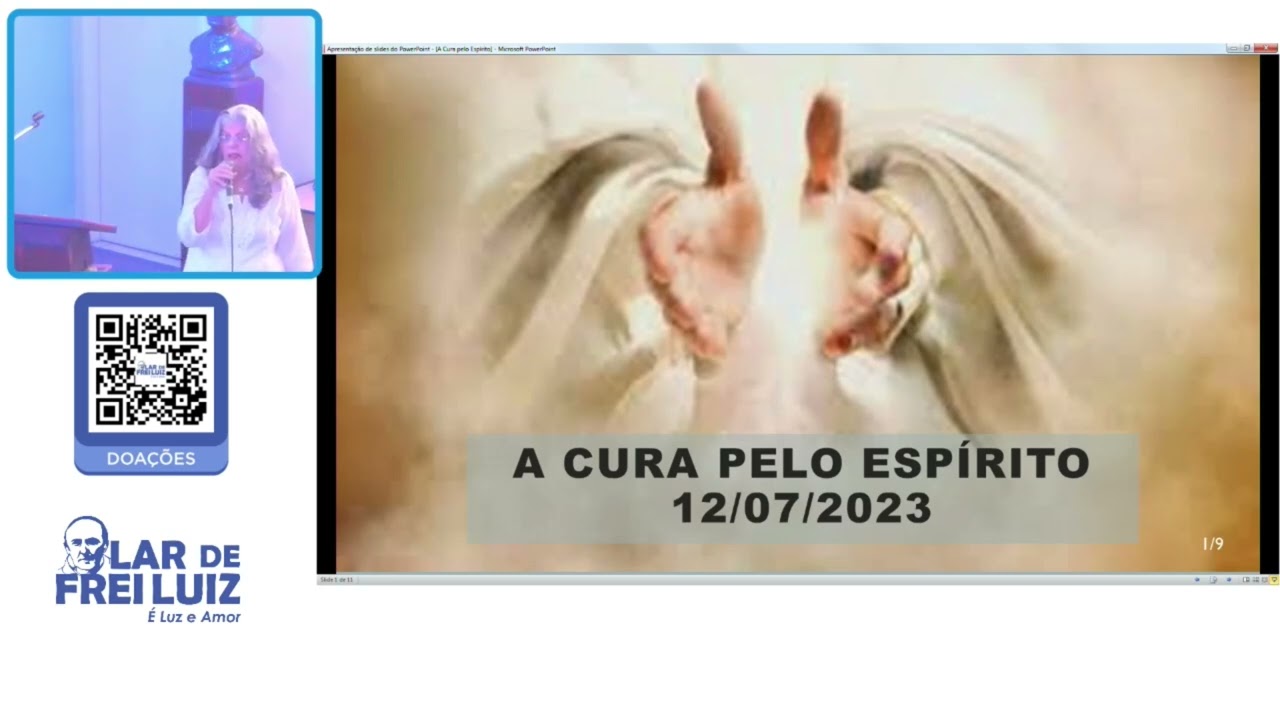 Marisa Moreira - tema: A Cura Pelo Espírito