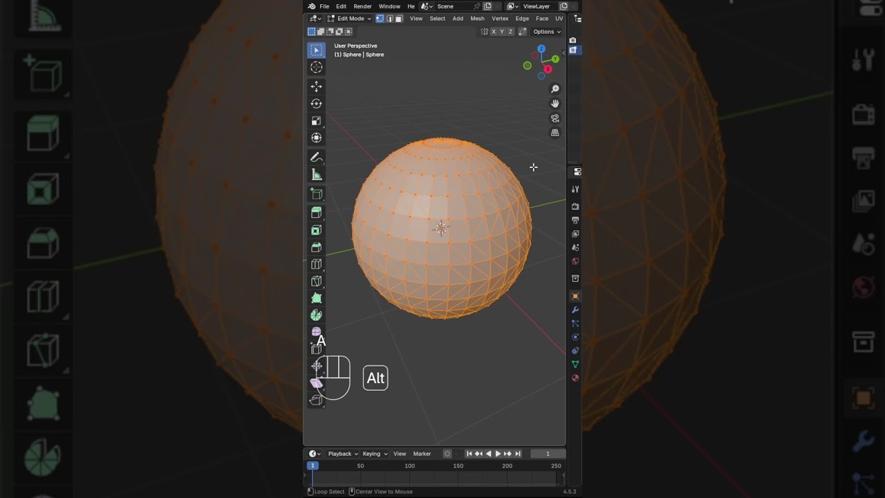 Triangle to Quad Faces in Blender &ndash; Quick Modeling Tip: 20
