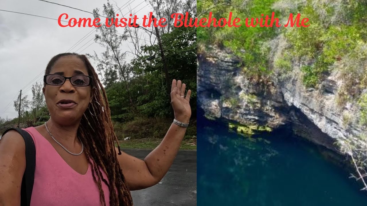 THE BLUEHOLE & BRIDGE IN SOUTH ANDROS (BAHAMAS)...