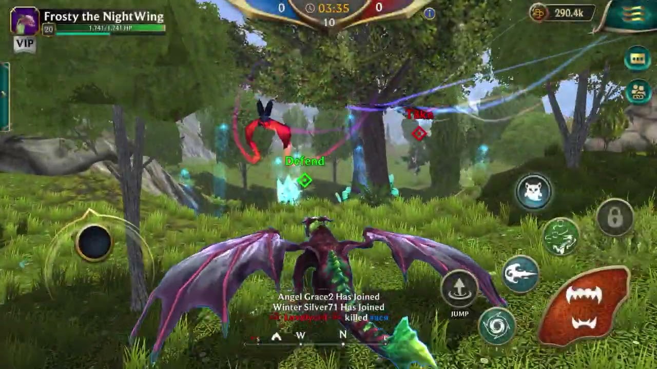 Playing as A DRAGON in wolf tales