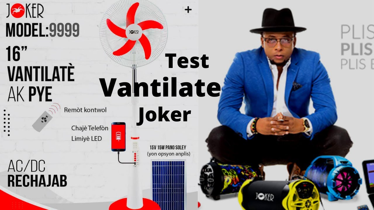 Test ventilateur Joker/ meilleurs vantilateur rechargeable a bon qualité prix/ joker Electronics