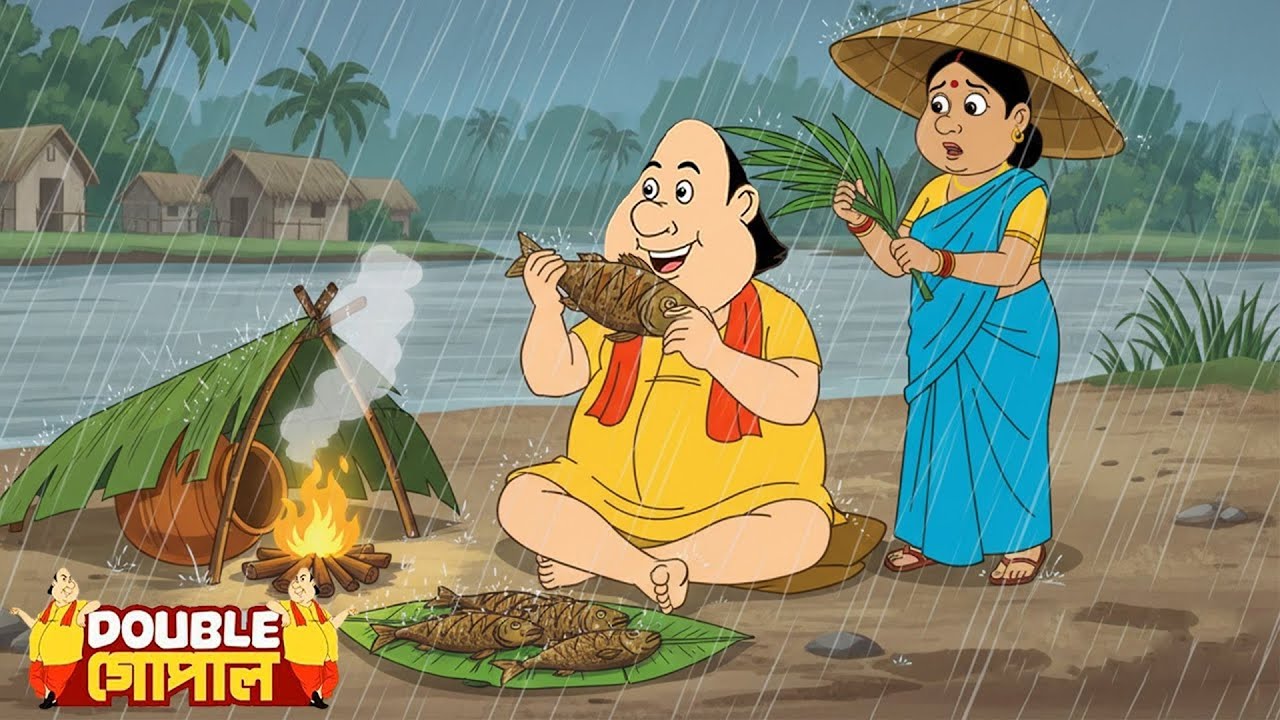 গোপালের ক্ষুধার কাছে ভারী বৃষ্টি হেরে গেল! | Gopal Bhar (Bengali) | Fun With Gopal | New Episode