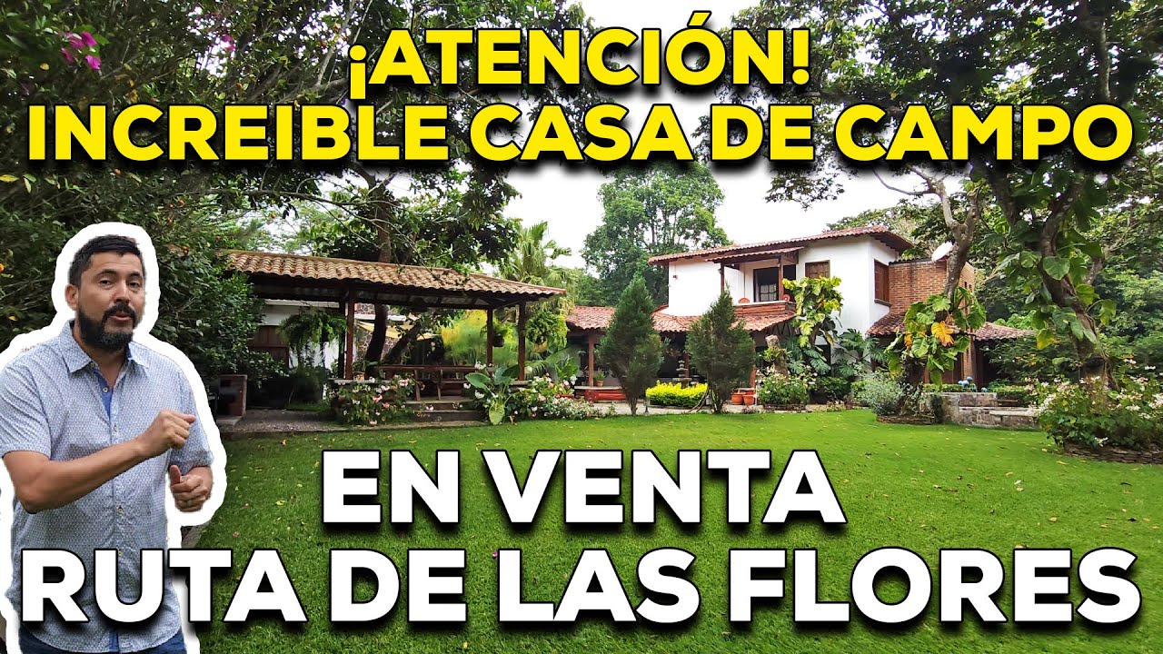 NO DISPONIBLE - LA CASA SOÑADA YA ESTA A LA VENTA EN EL SALVADOR UBICADA EN LA RUTA DE LAS FLORES