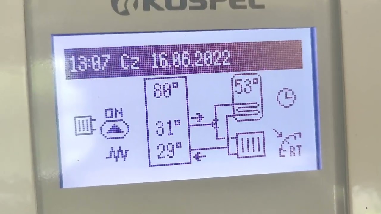 Grzanie bufora 1000l kotłem Kospel.