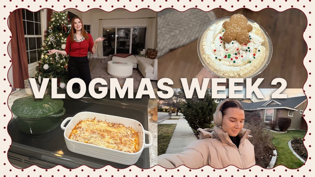 VLOGMAS WEEK 2 | Christmas Party, Nuuly Haul, Healthy Meal Prep + Work Week Routine