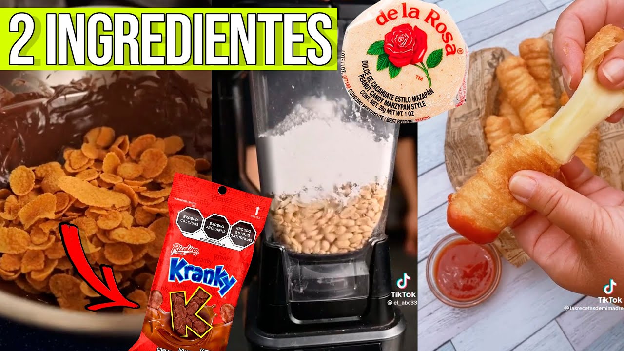 RECETAS VIRALES DE 2 DOS INGREDIENTES! KRANKYS, MAZAPÁN