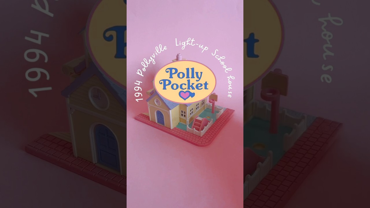 Polly Pocket vintage 1994 Light up School House #pollypocket #pollypocketvintage