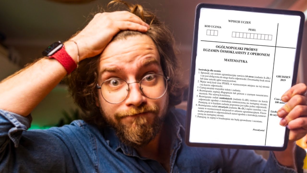📝Najtrudniejszy EGZAMIN ósmoklasisty z MATEMATYKI (ARKUSZ OPERON 2019)