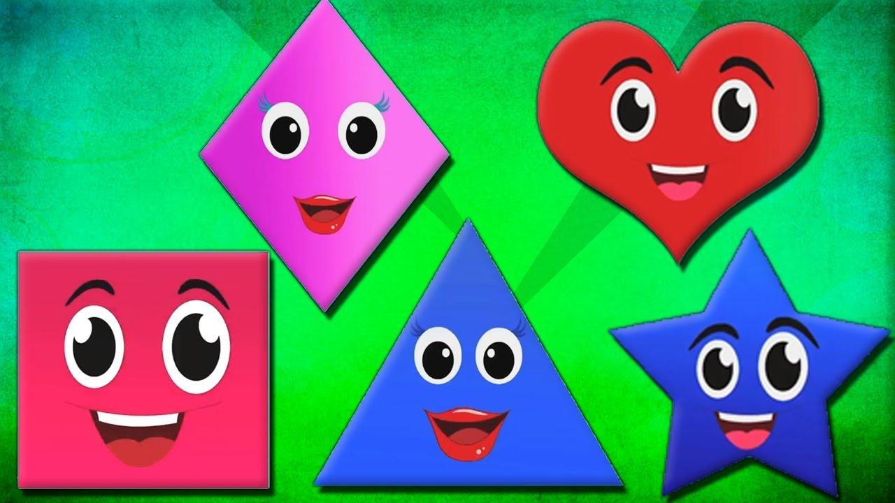 Forma canzoni per bambini filastrocche imparare le forme geometriche forme Shapes Song In Italian