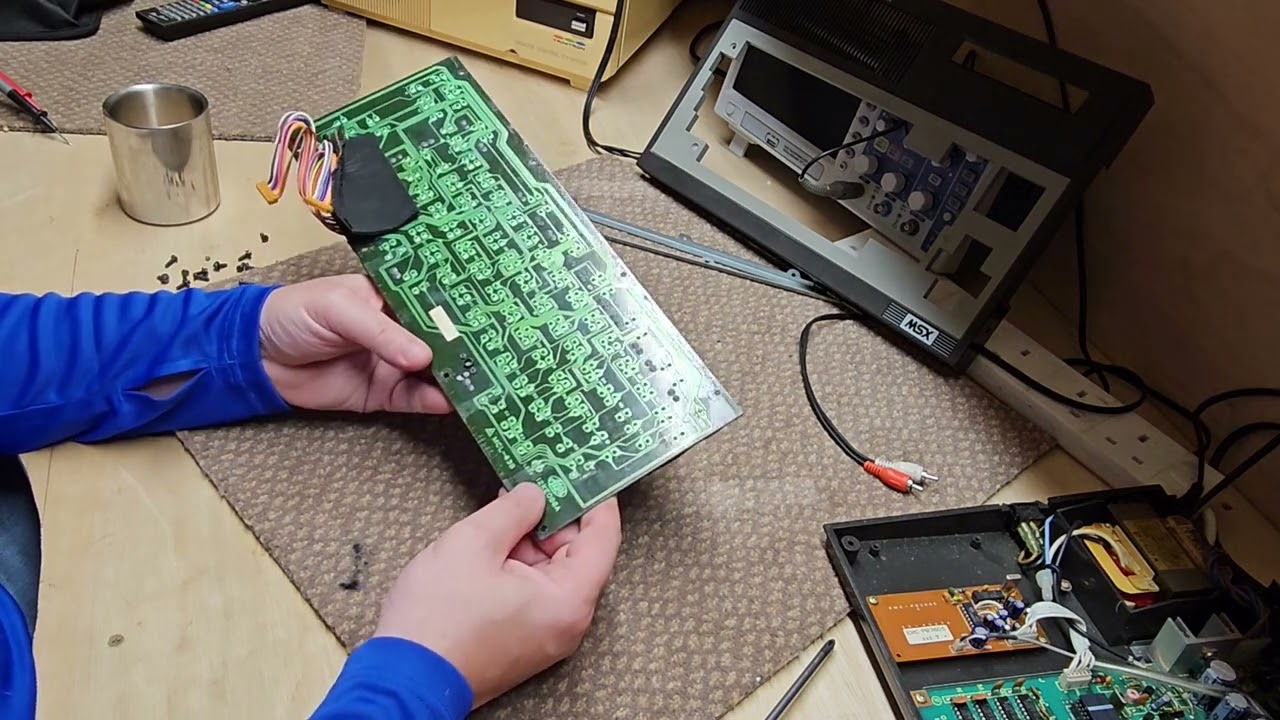 Toshiba HX 10 MSX initial test, fix and game play