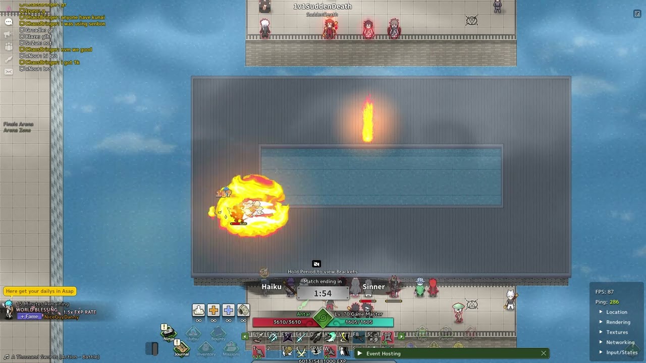 1v1 Sudden Death Nin Online