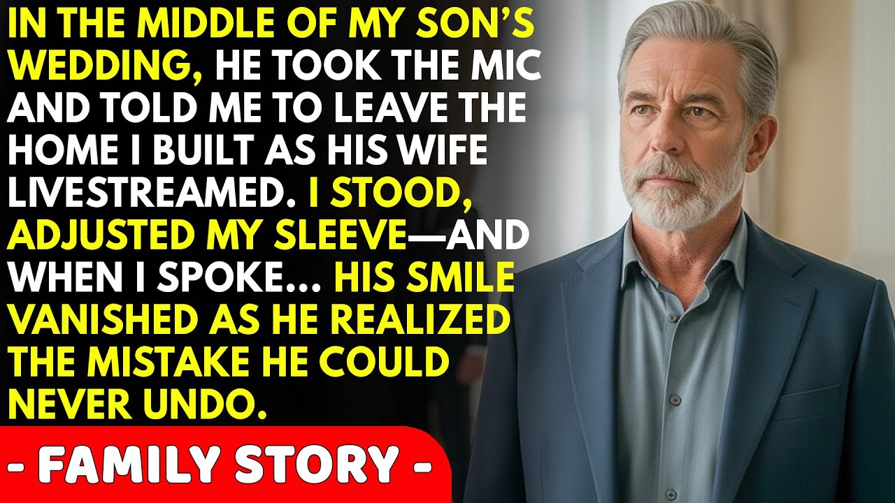 At My Son’s Wedding, He Announced, “It’s Time for You to Leave That House”—But He Didn’t Know…