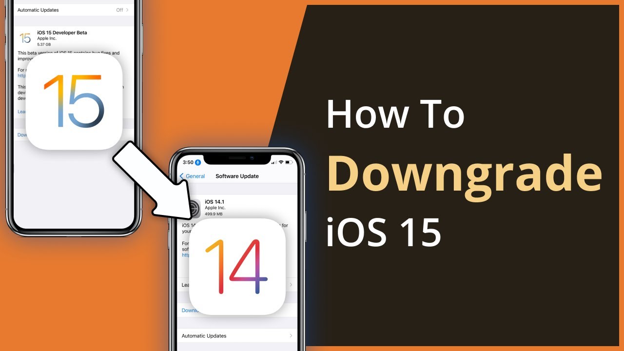 [2 Ways] How To Downgrade iOS 15 to iOS 14 - No Data Loss