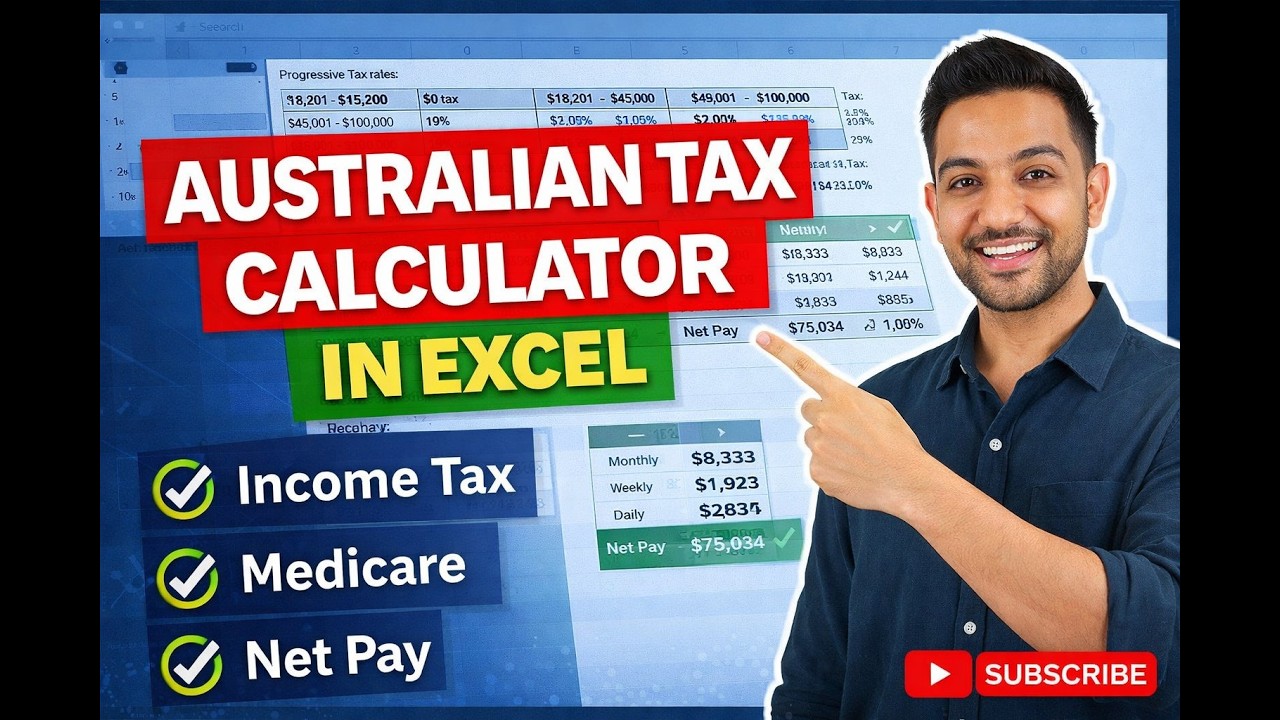 Australian Income Tax Calculator in Excel - Step-by-Step Tutorial & Free Template